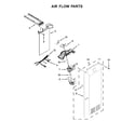 Kenmore 10651769511 air flow parts diagram