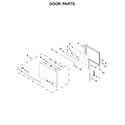 Kenmore Elite 66495223712 door parts diagram