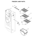 Kenmore 10650042710 freezer liner parts diagram