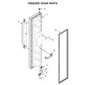Kenmore 10650042710 freezer door parts diagram
