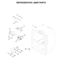 Kenmore 59669319011 refrigerator liner parts diagram