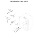 Kenmore 59679312511 refrigerator liner parts diagram