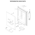 Kenmore 59679312511 refrigerator door parts diagram