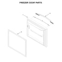 Kenmore 59679312511 freezer door parts diagram