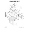 Kenmore 11031312020 top and cabinet parts diagram