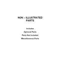Kenmore 11031312020 optional parts (not included) diagram