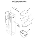 Kenmore 1064651752714 freezer liner parts diagram