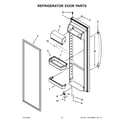 Kenmore 10651752717 refrigerator door parts diagram