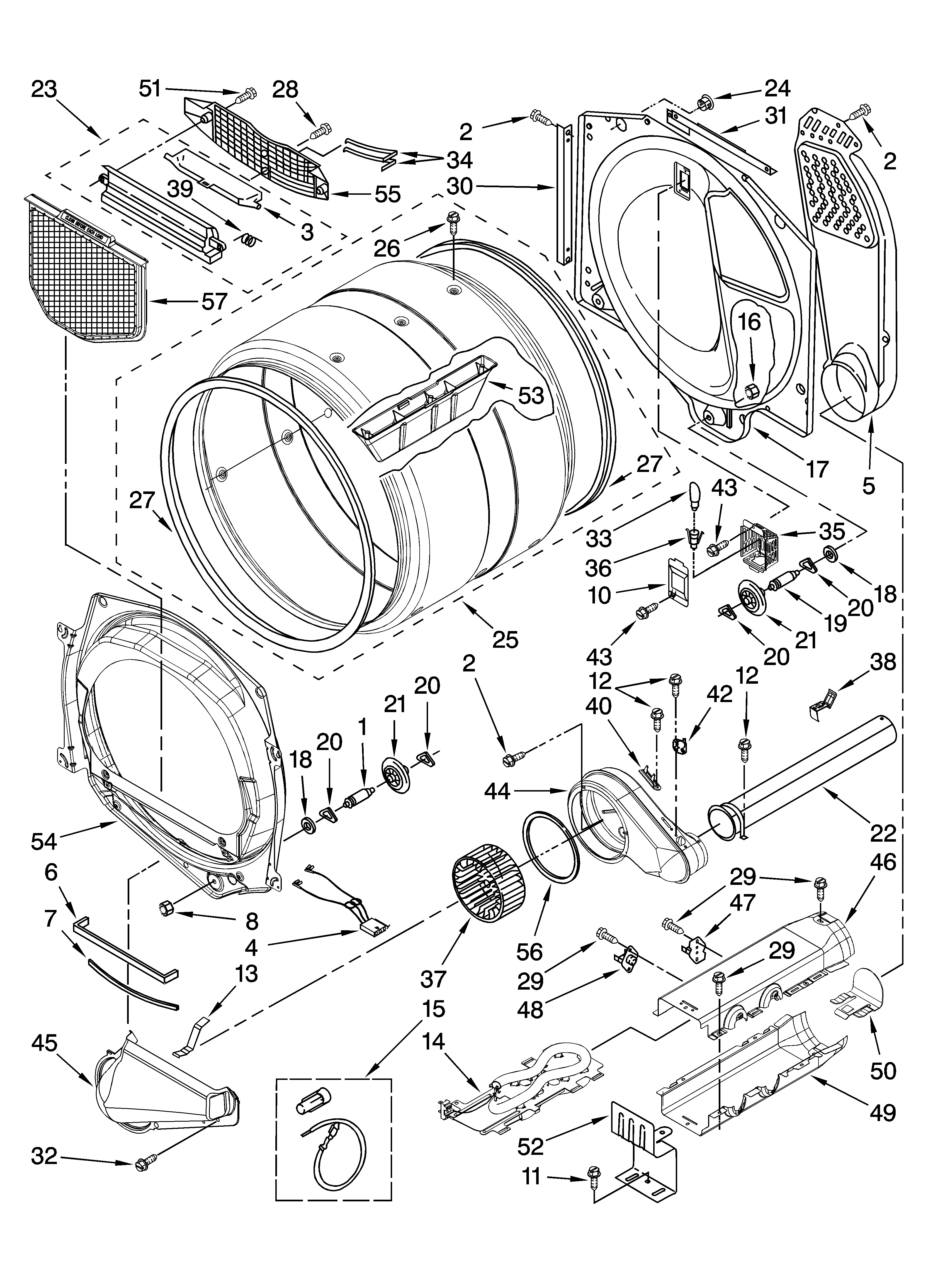 Kenmore 11087566602 bulkhead parts diagram
