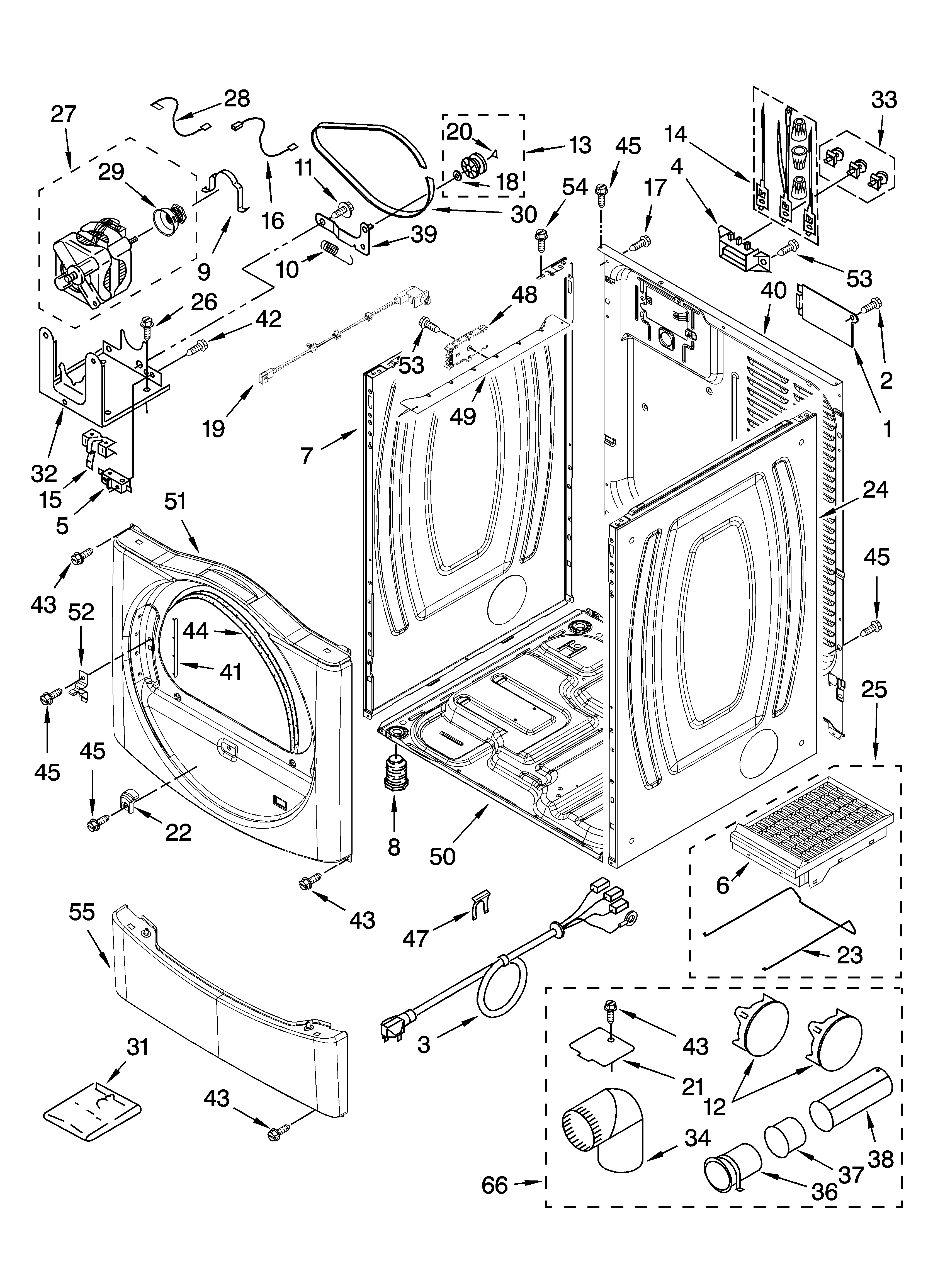 Sears Canada 110C87572601 cabinet parts diagram