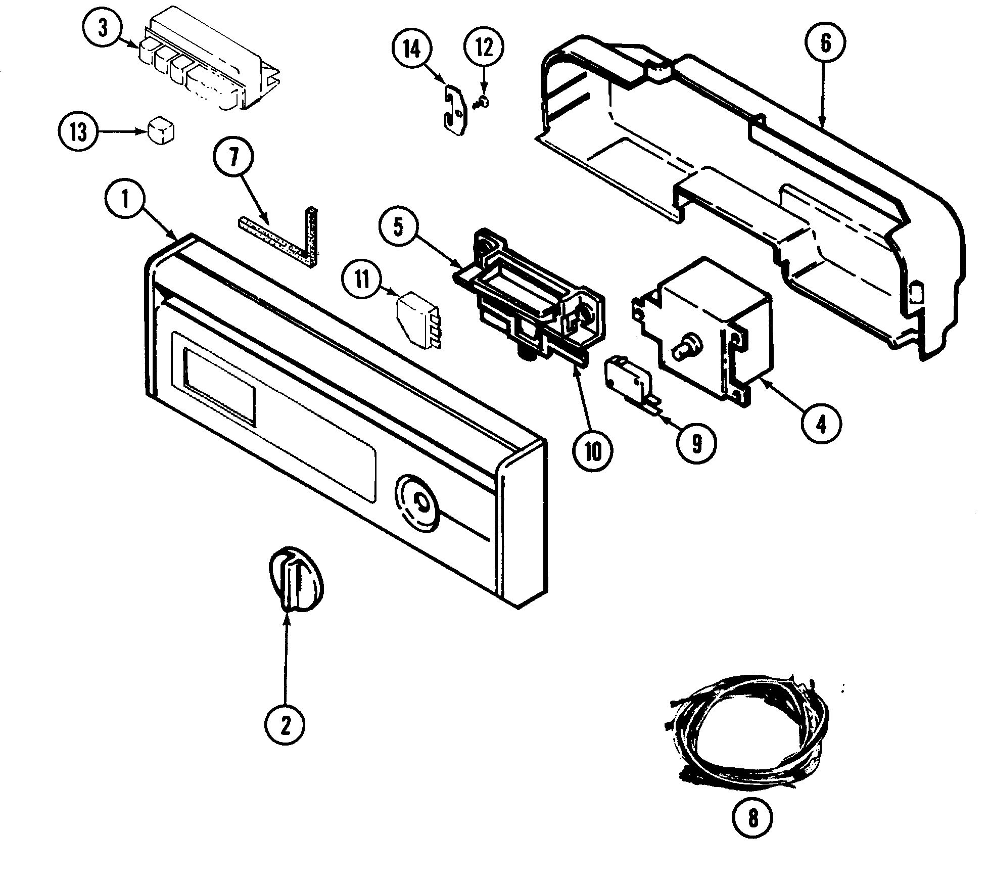 Crosley OEMM1-CDU5JV control panel (cdu5jv) diagram