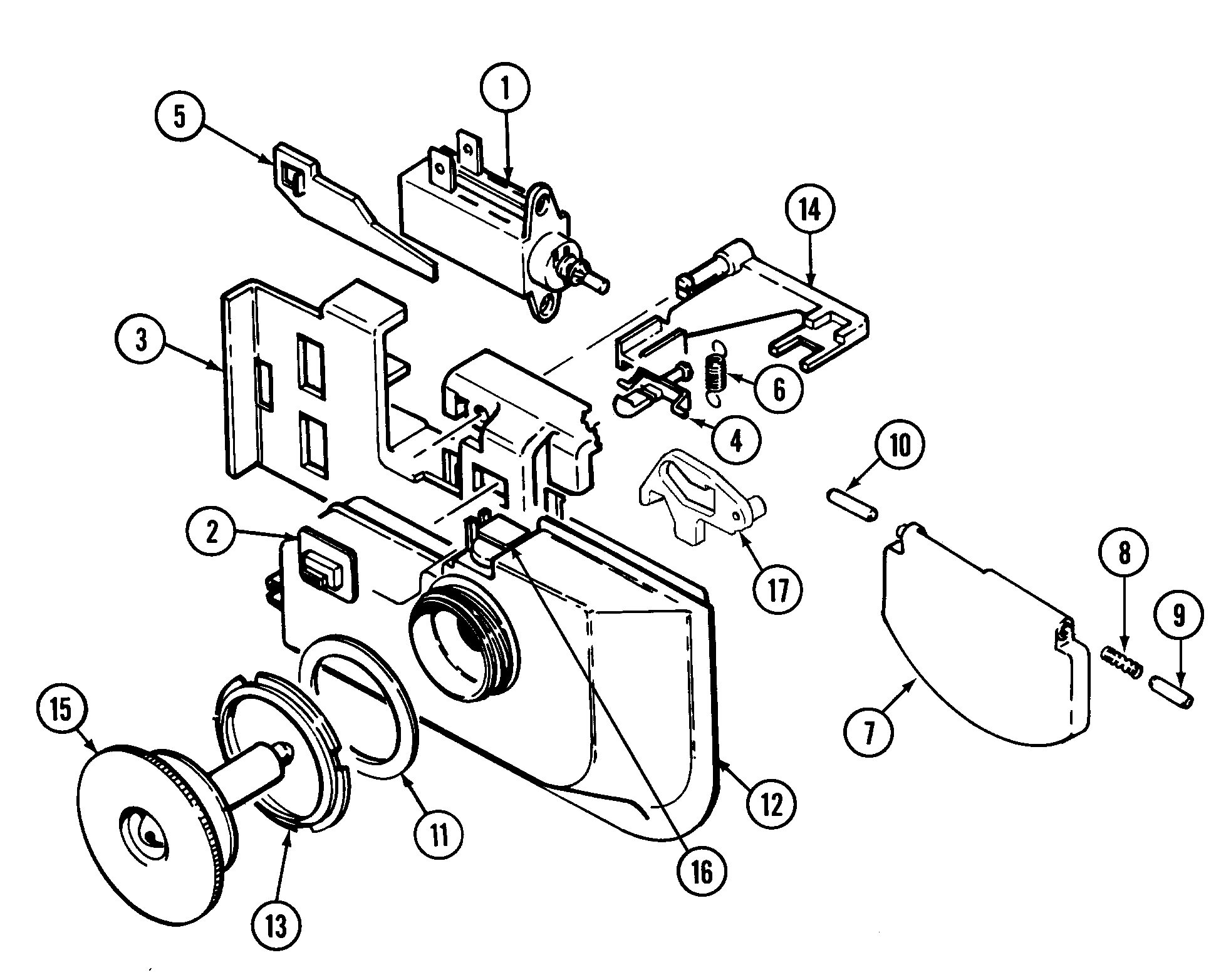 Crosley OEMM1-CDU5JV rinse aid & soap dispenser (cdu5jv) diagram