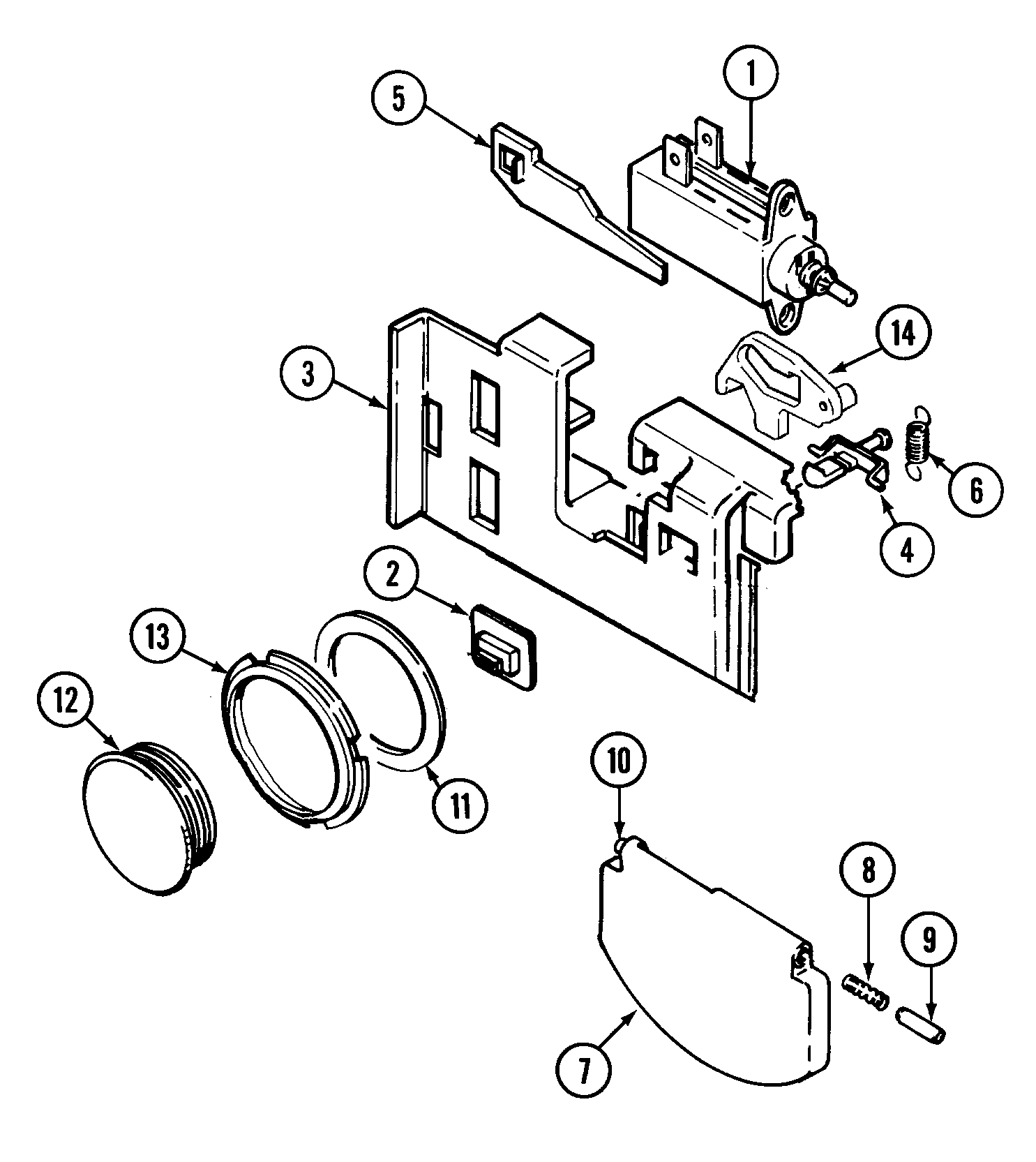 Magic Chef OEMM1-DU2JV soap dispenser diagram