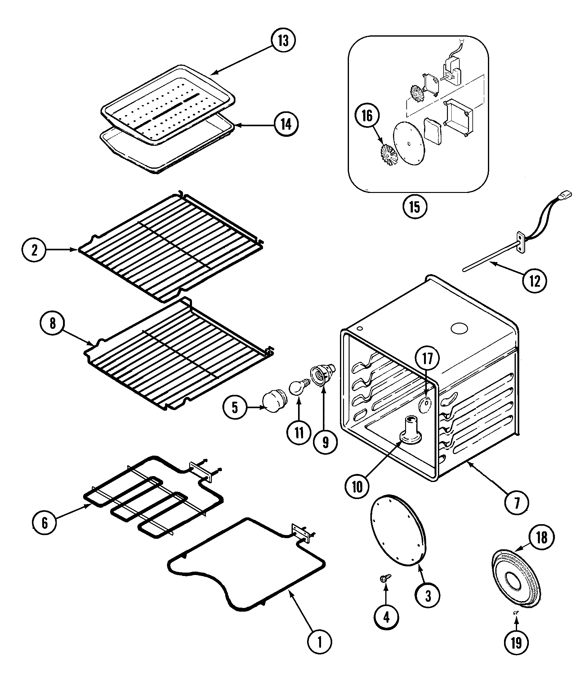 Maytag MEW6627CAS oven diagram