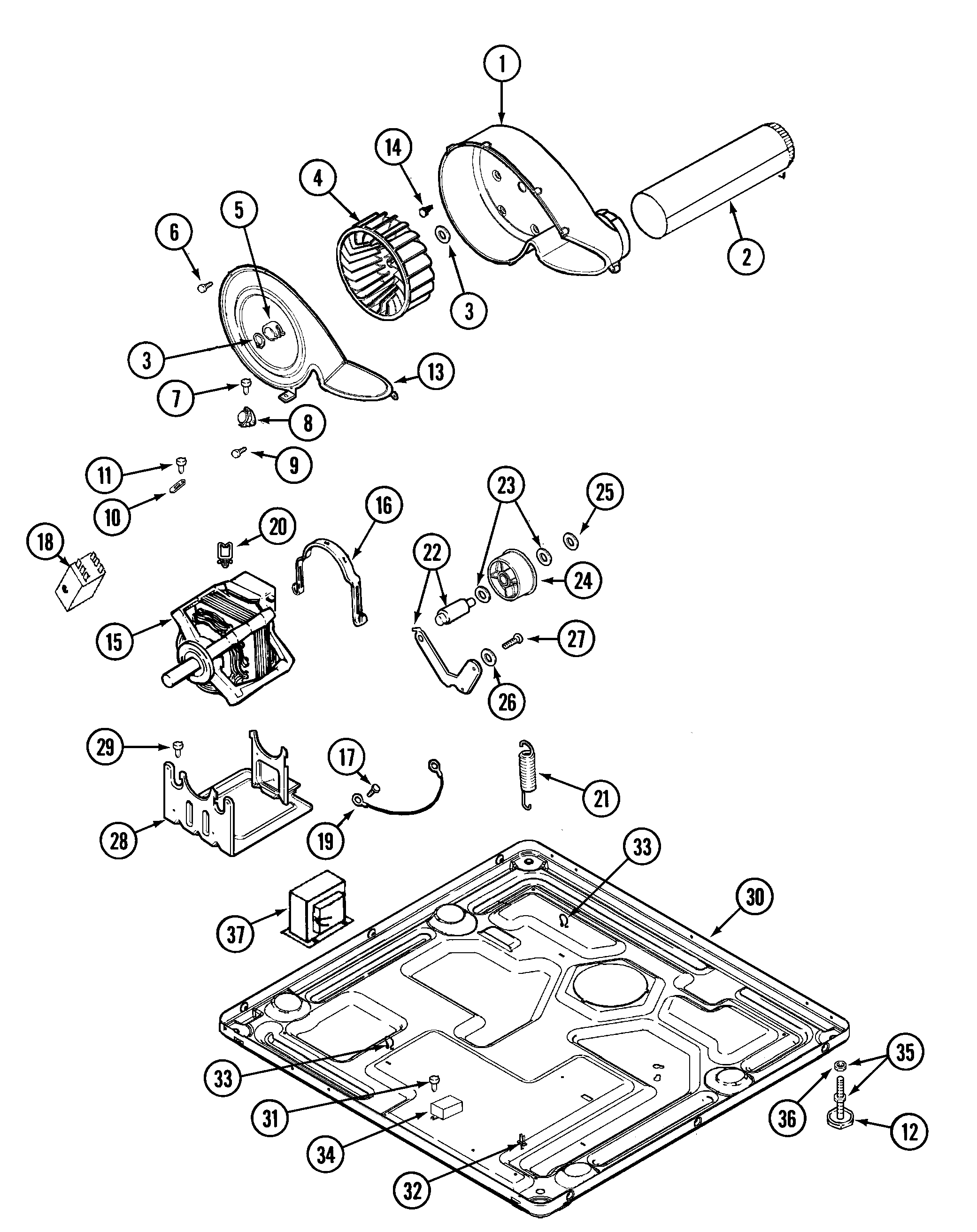 Maytag MDE16PDAGW motor drive diagram