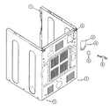 Maytag MDE16PDAUW cabinet-rear diagram