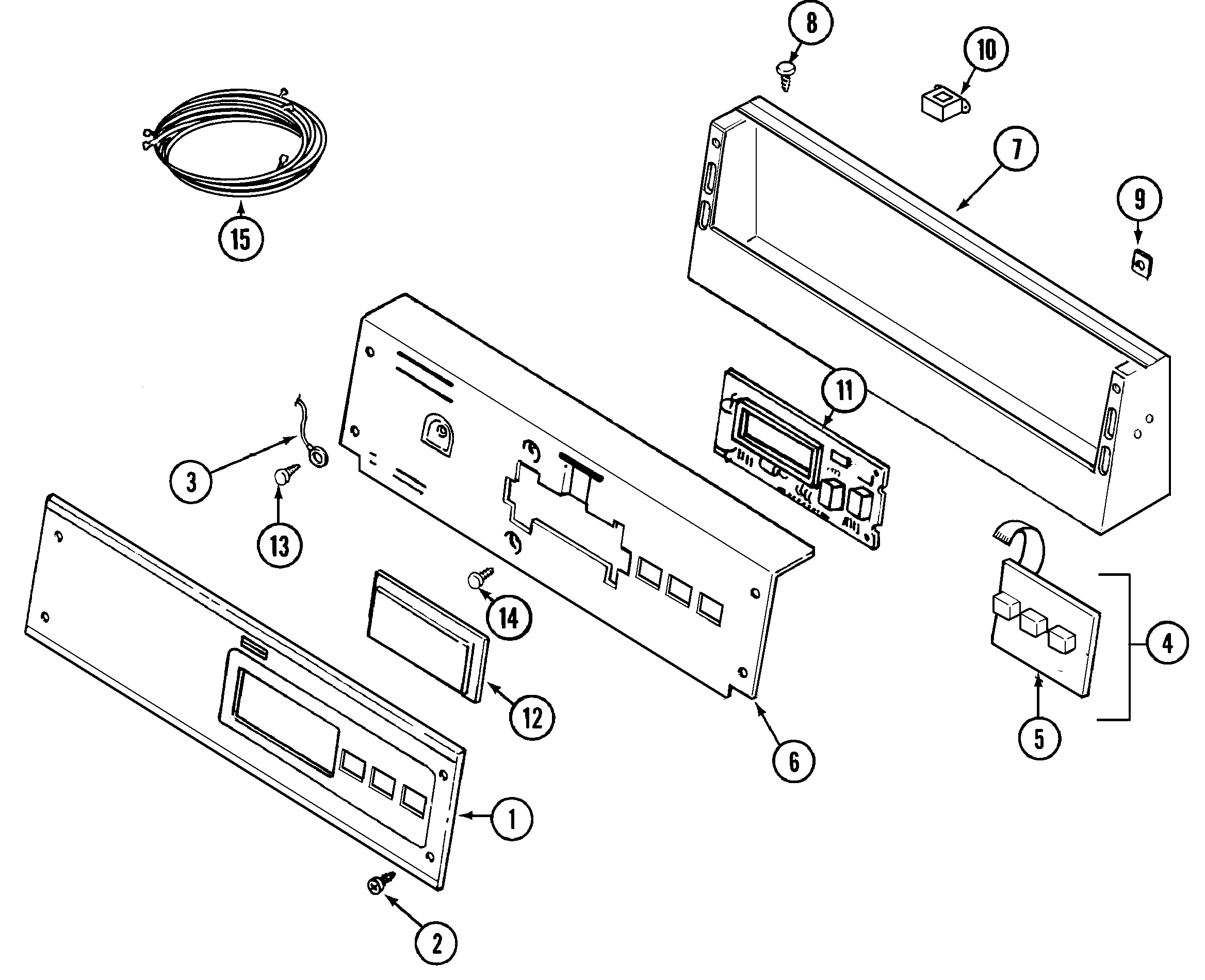 Maytag MDG14PDAGW control panel diagram