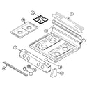 Maytag MGR5870ADB top assembly diagram