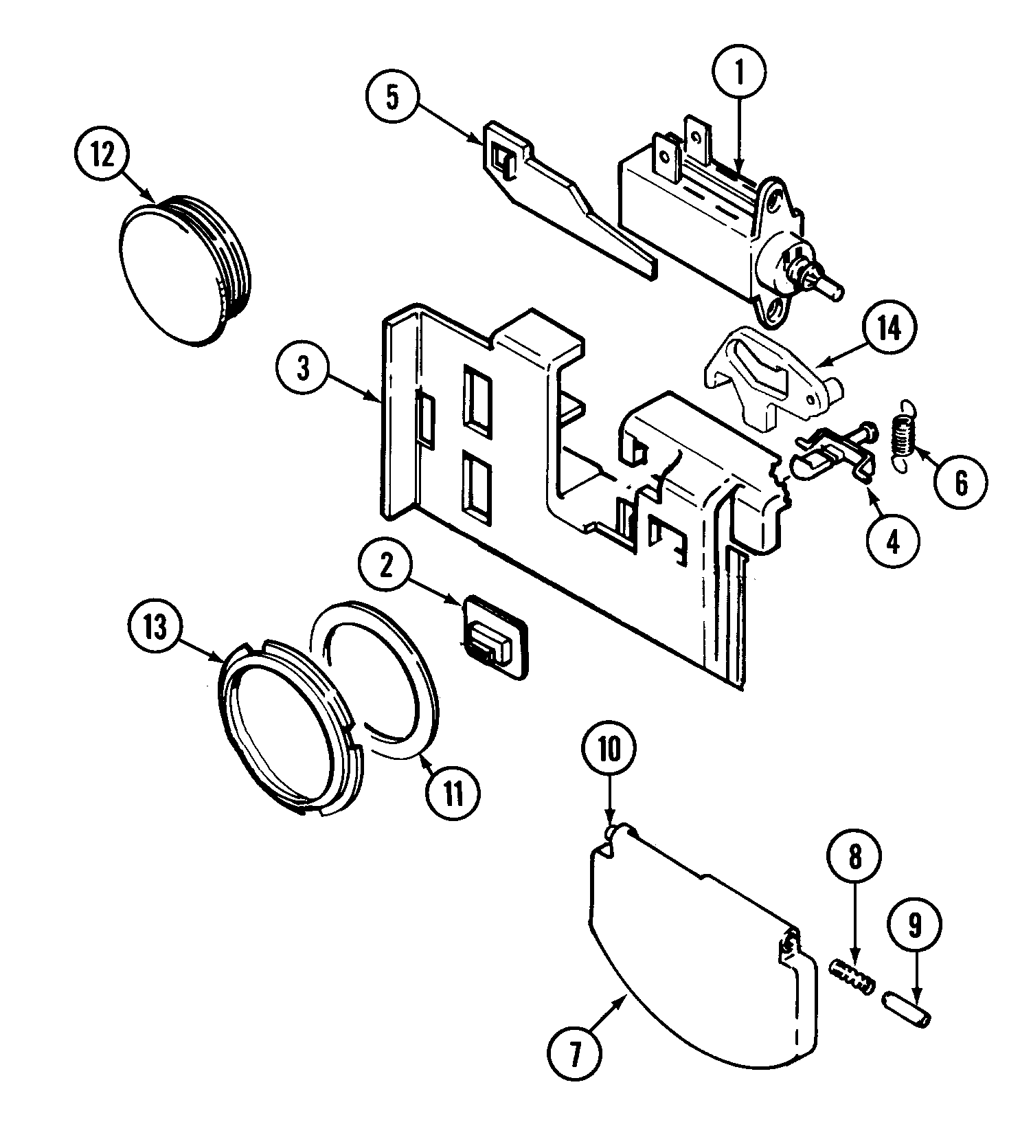 Magic Chef DU2J-C soap dispenser diagram