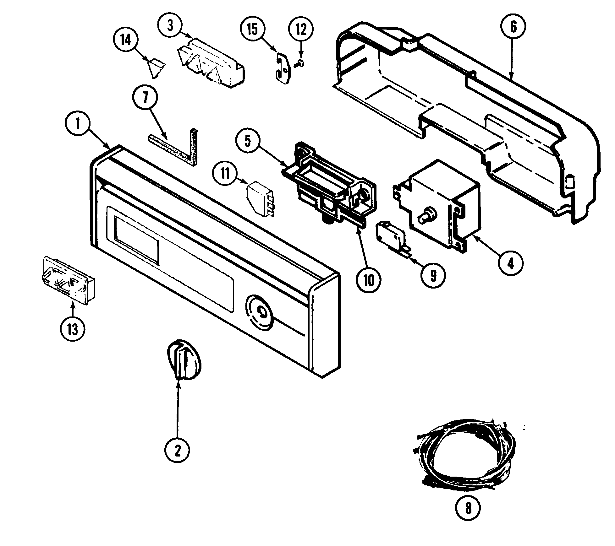 Magic Chef DU4J-C control panel diagram