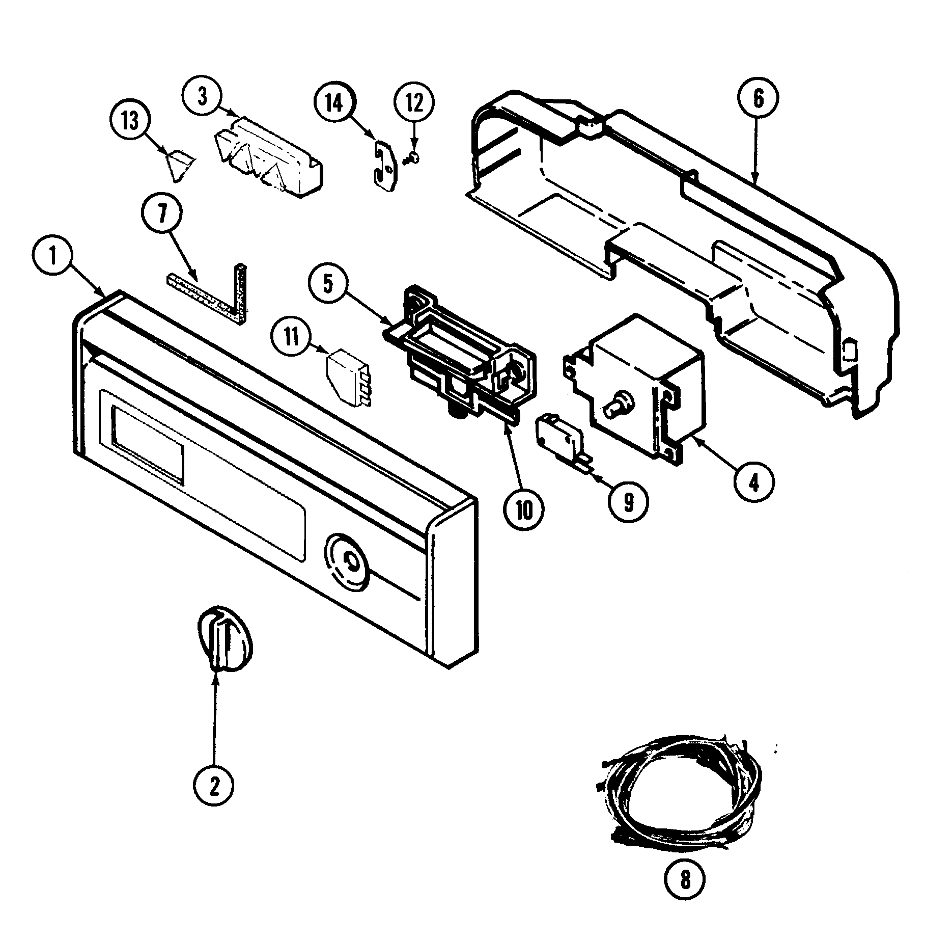 Maytag GDU4KV-CN control panel diagram