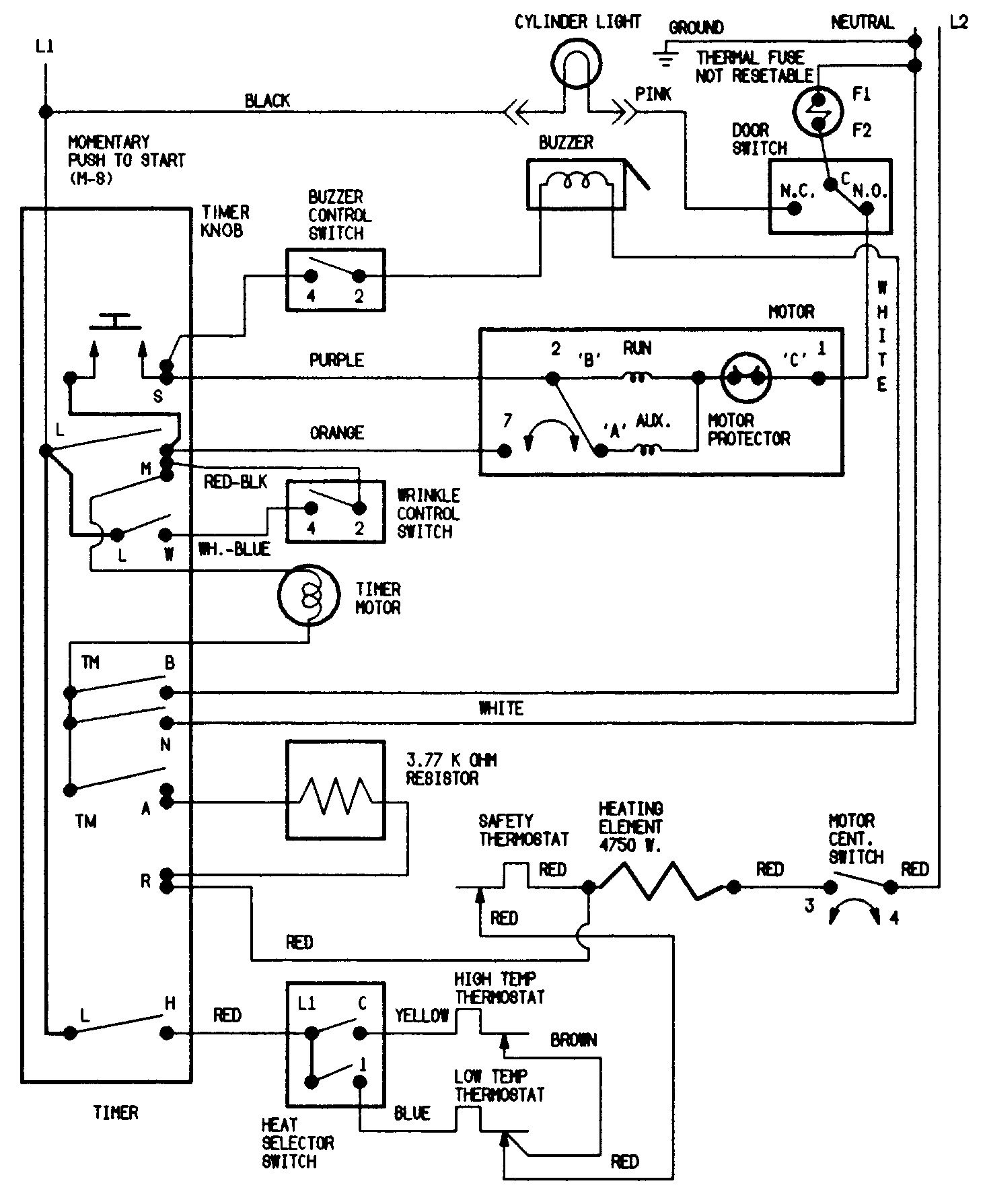 Jenn-Air JDE1000A wiring information diagram