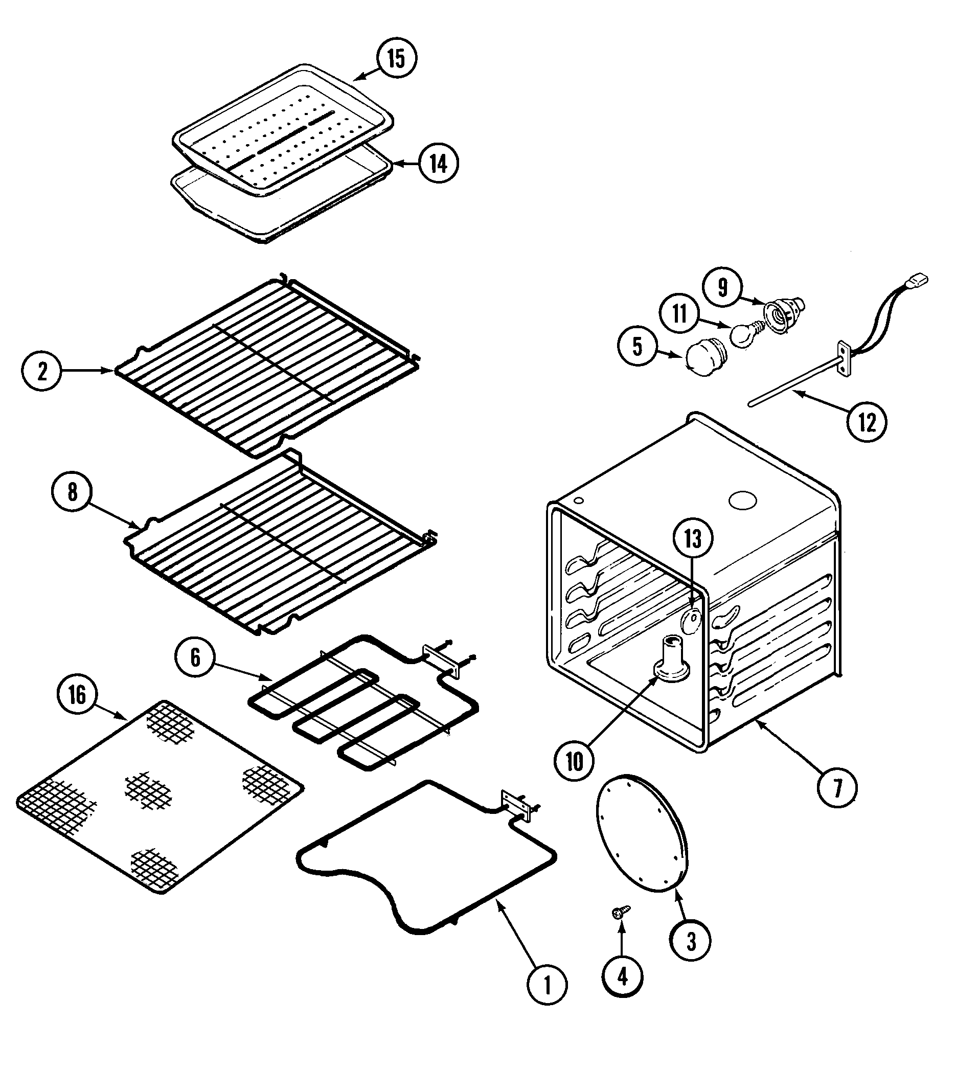 Jenn-Air JJW8630AAW oven diagram