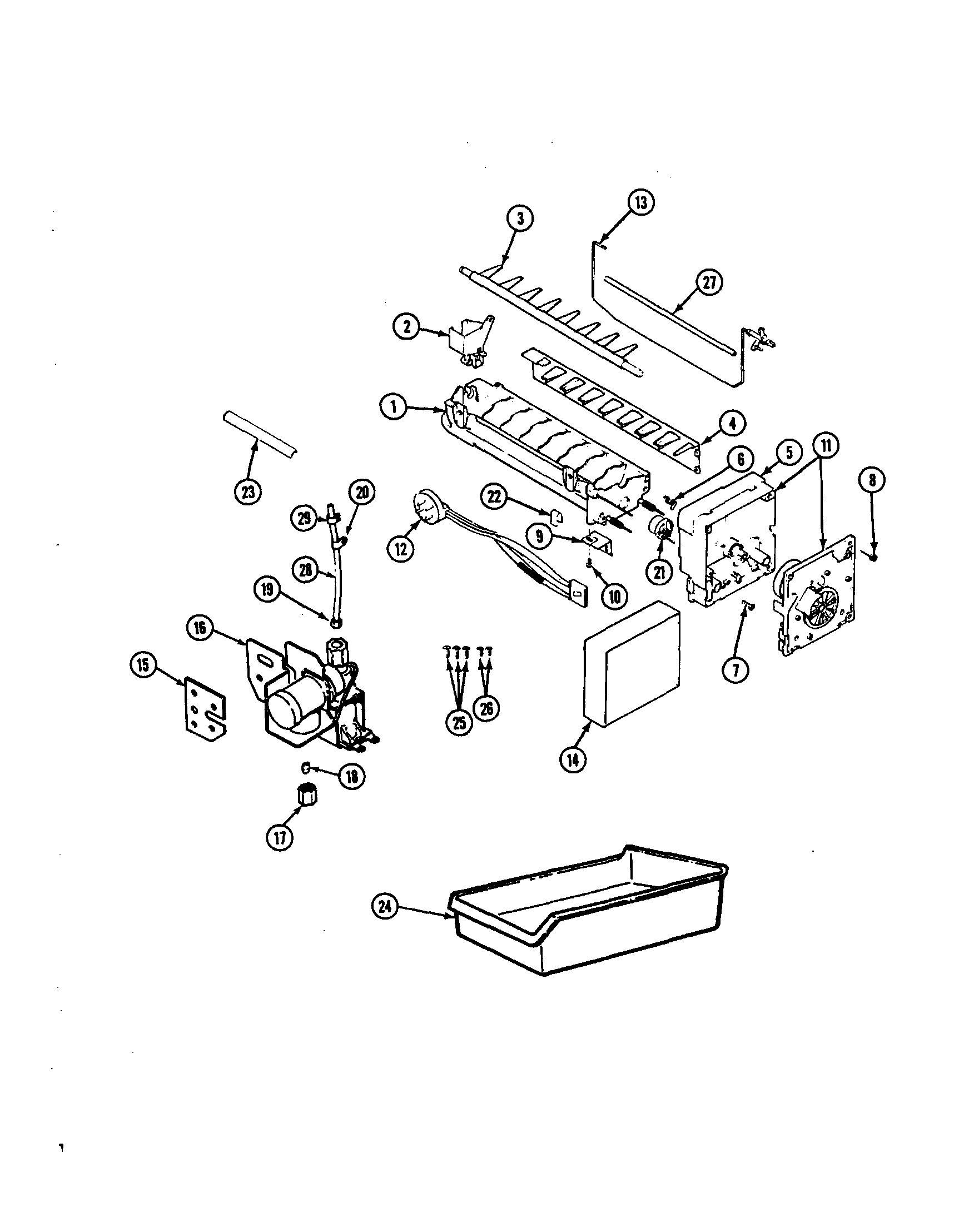 Maytag NT218MA icemaker diagram
