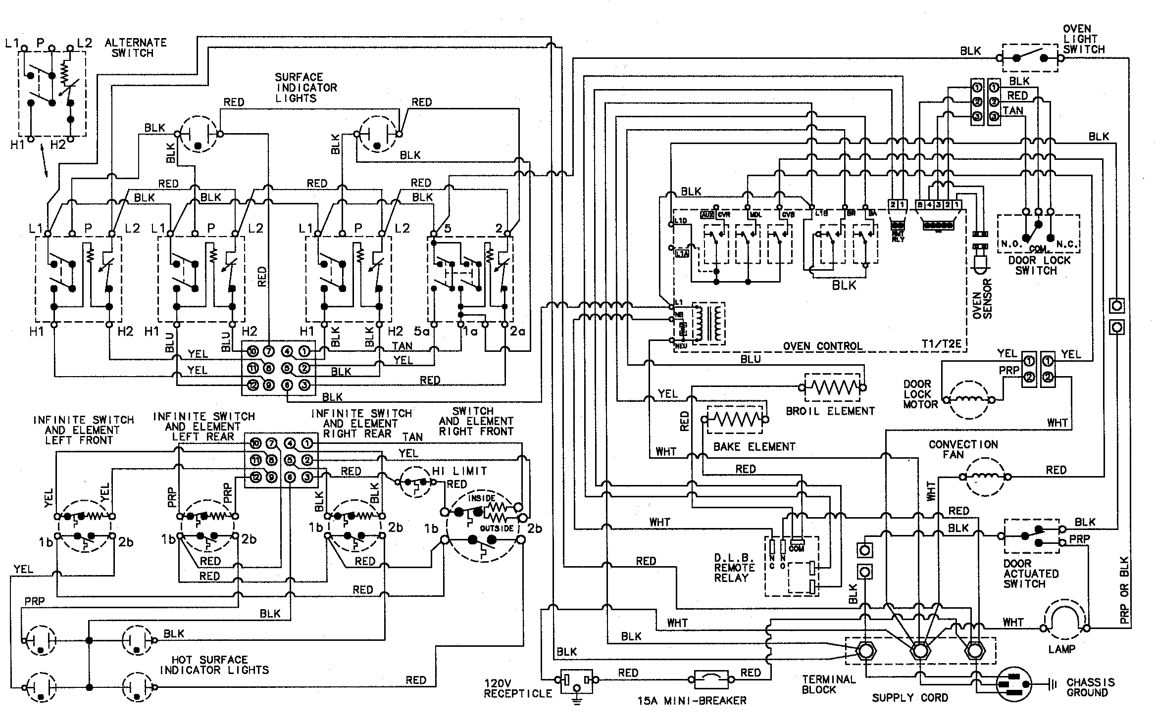 Maytag MER5870ACW wiring information diagram