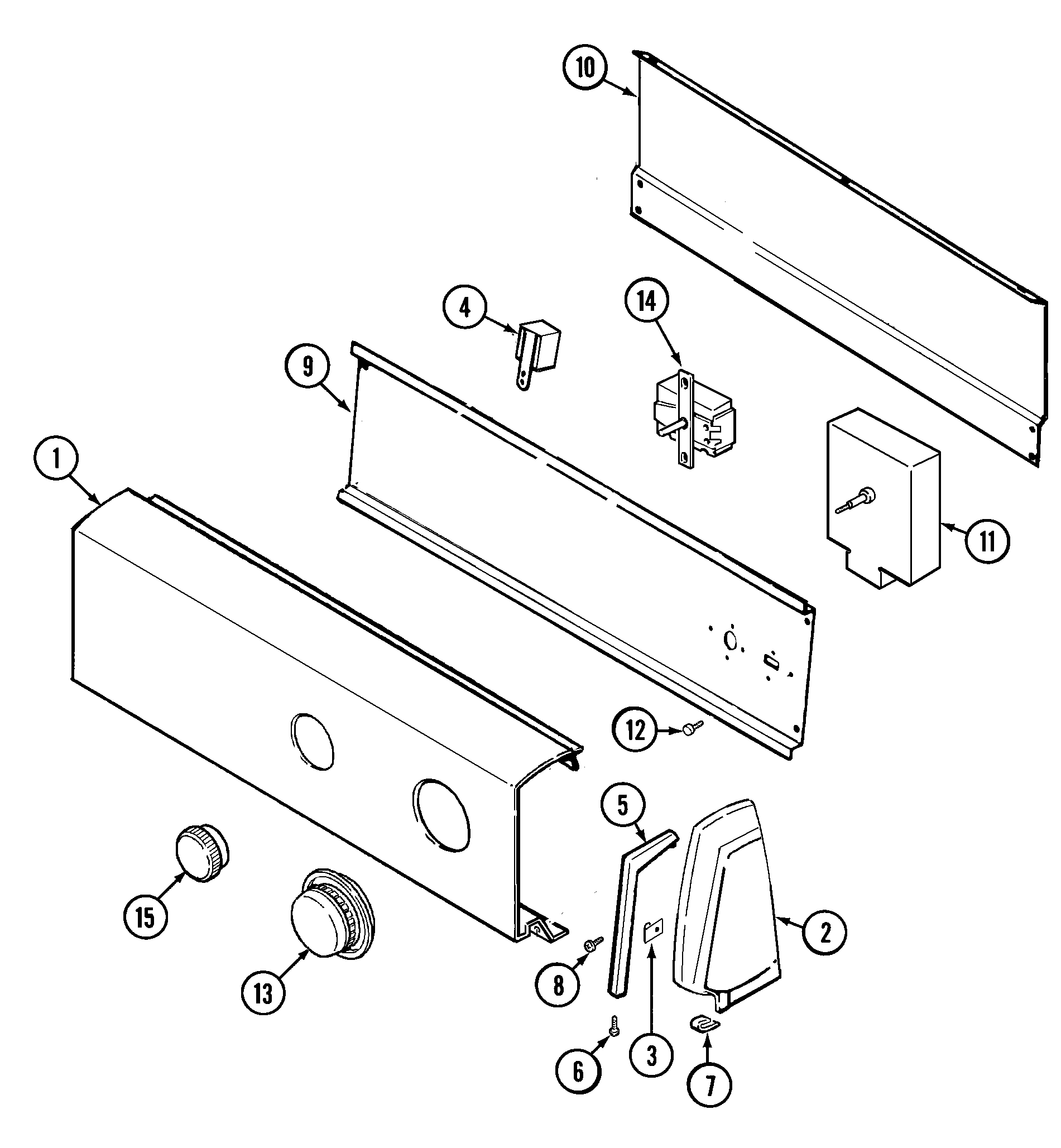 Magic Chef YG226LM control panel diagram