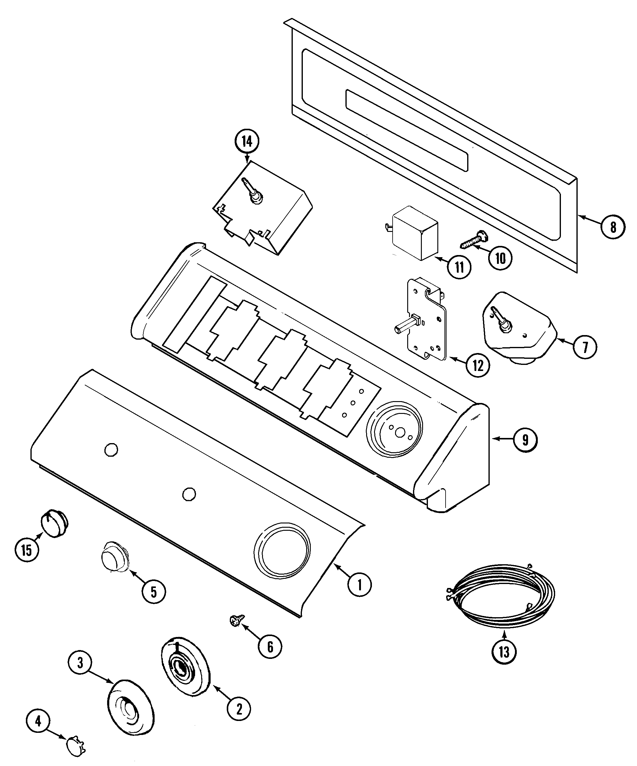 Maytag MDG9206AWA control panel diagram