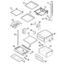 Maytag MSD2758DRW shelves & accessories diagram