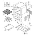 Maytag PGR4409ADH oven/base diagram