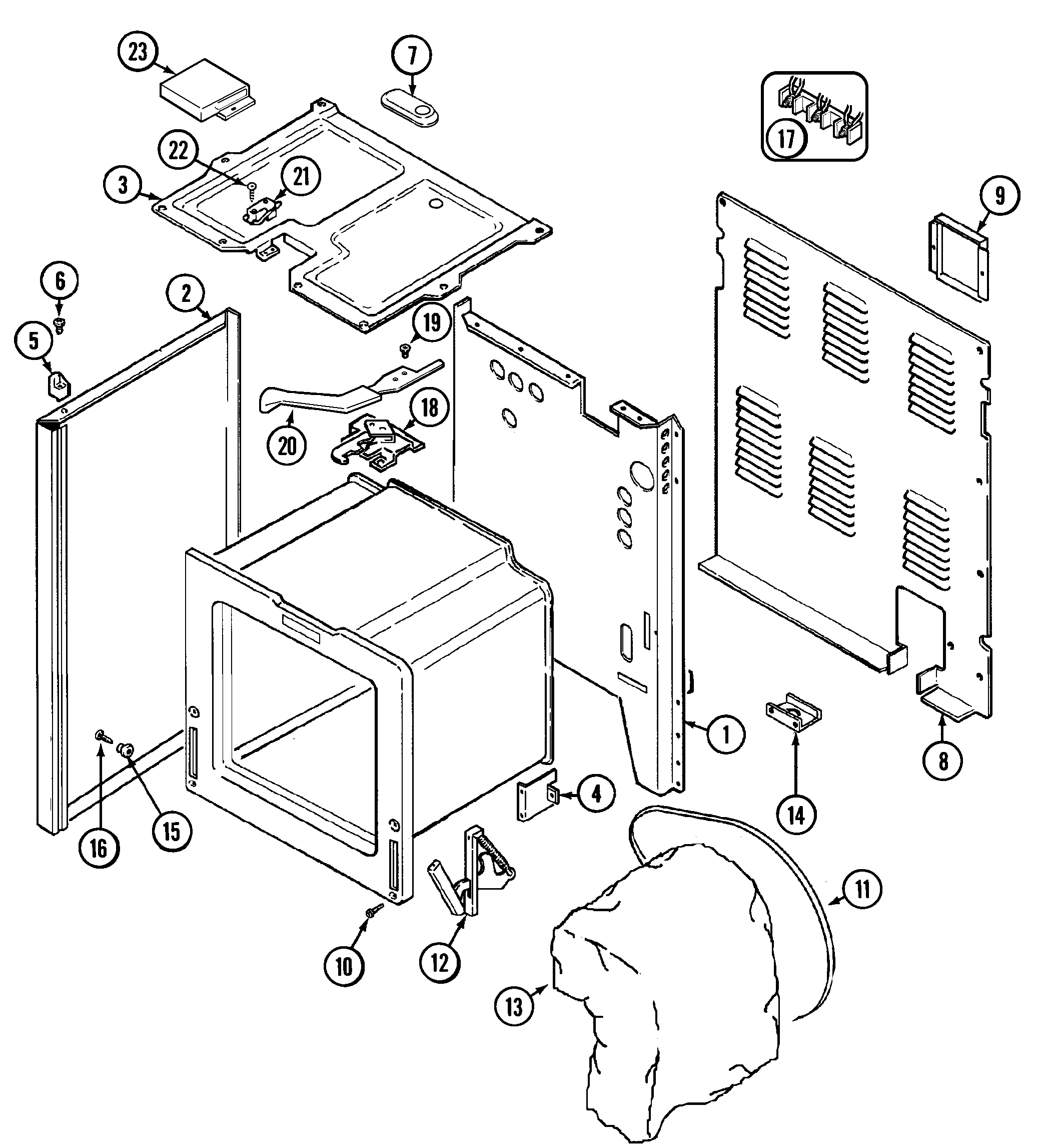 Maytag PER5508BAQ body diagram