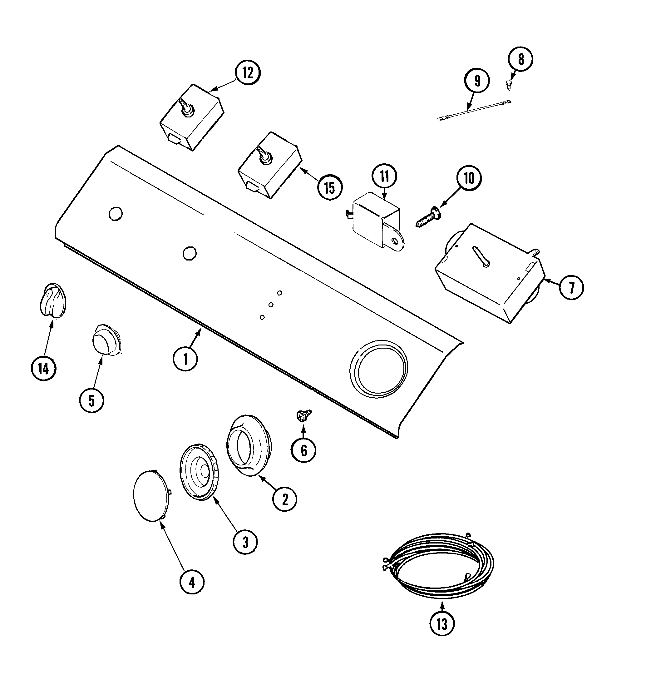 Maytag LDG8426EGE control panel diagram