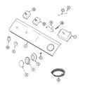 Maytag LDG8426GGE control panel diagram