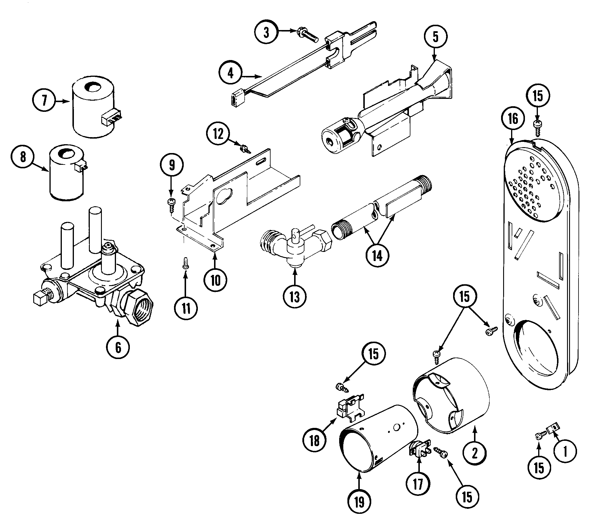 Maytag LDG8426EGE gas valve diagram