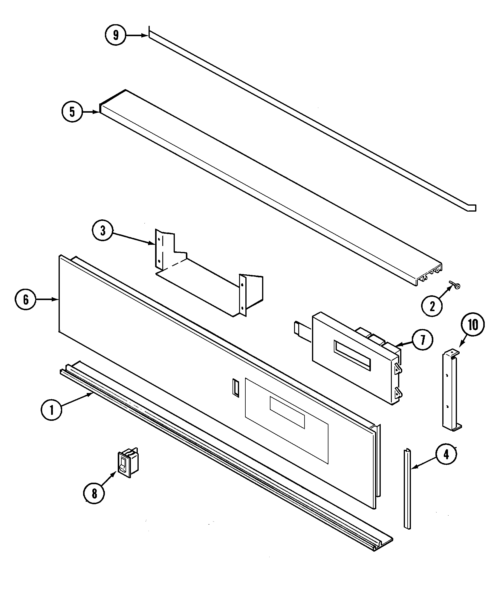 Jenn-Air W132W control panel diagram