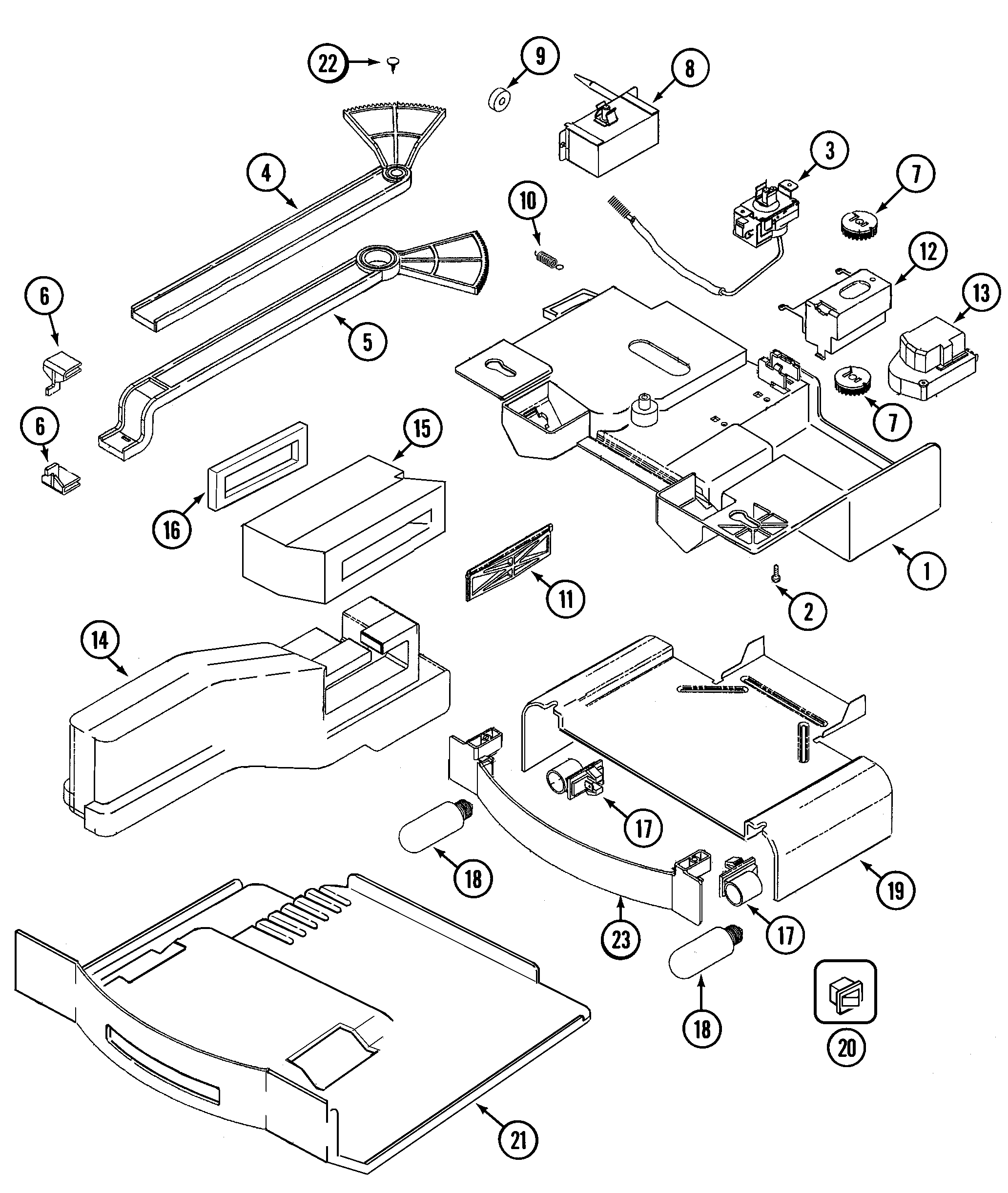 Maytag GS2121NEDA controls diagram