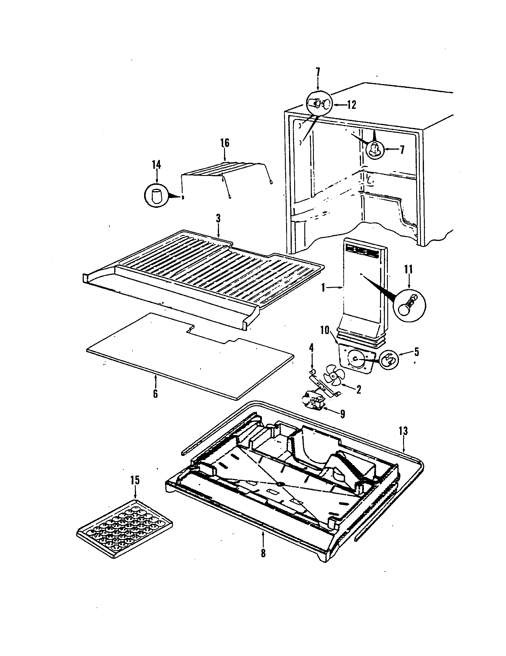 Magic Chef RB17EA-1A/5C42A divider diagram