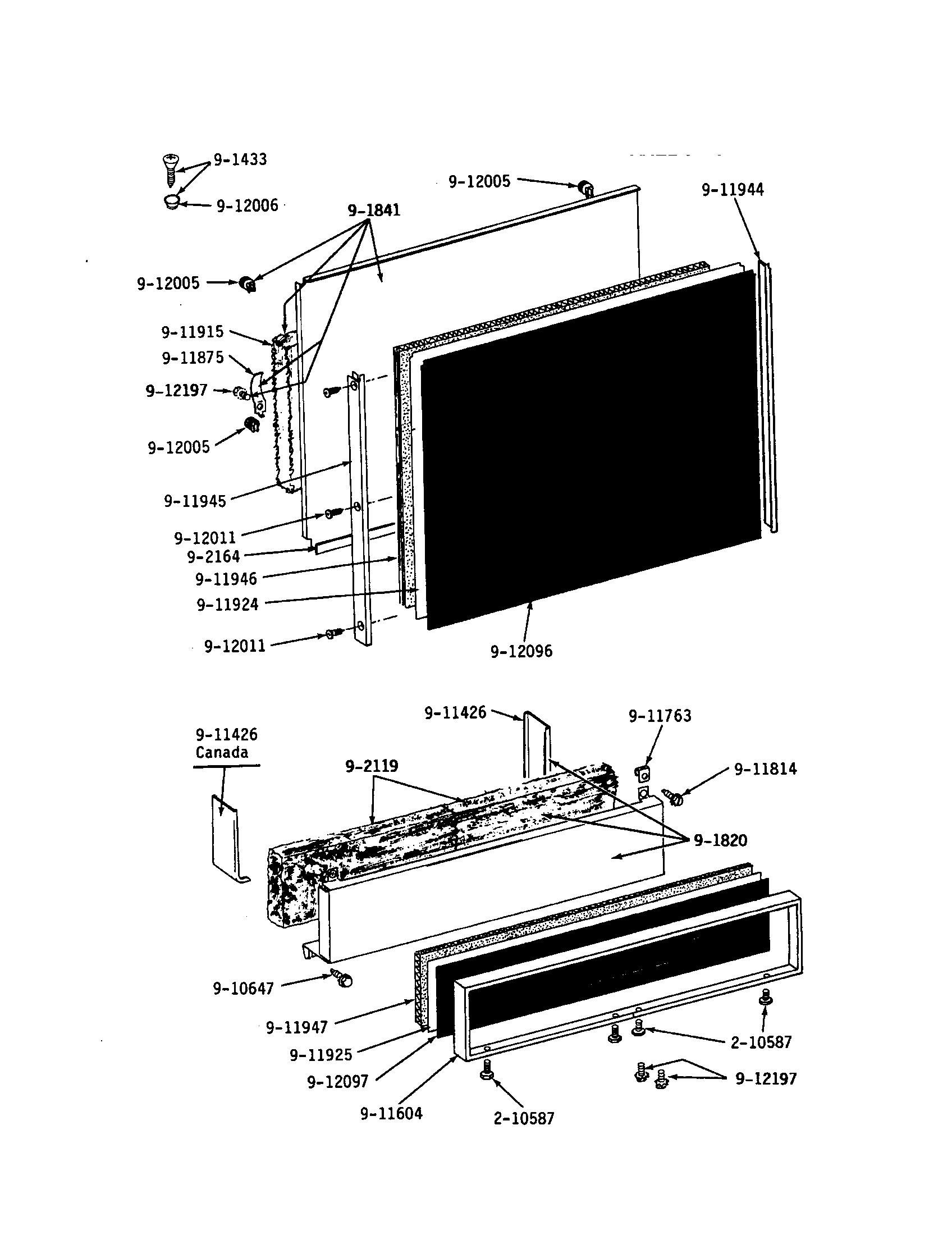 Maytag WU282 door diagram