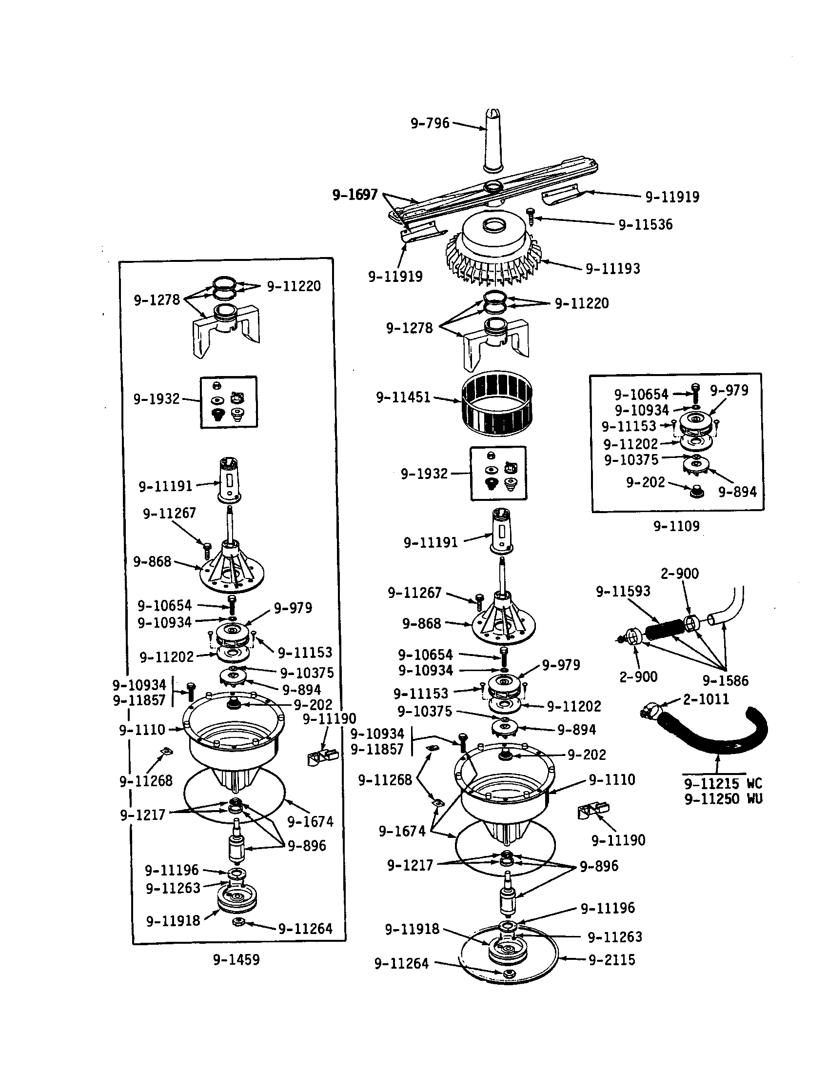 Maytag WU282 pump diagram
