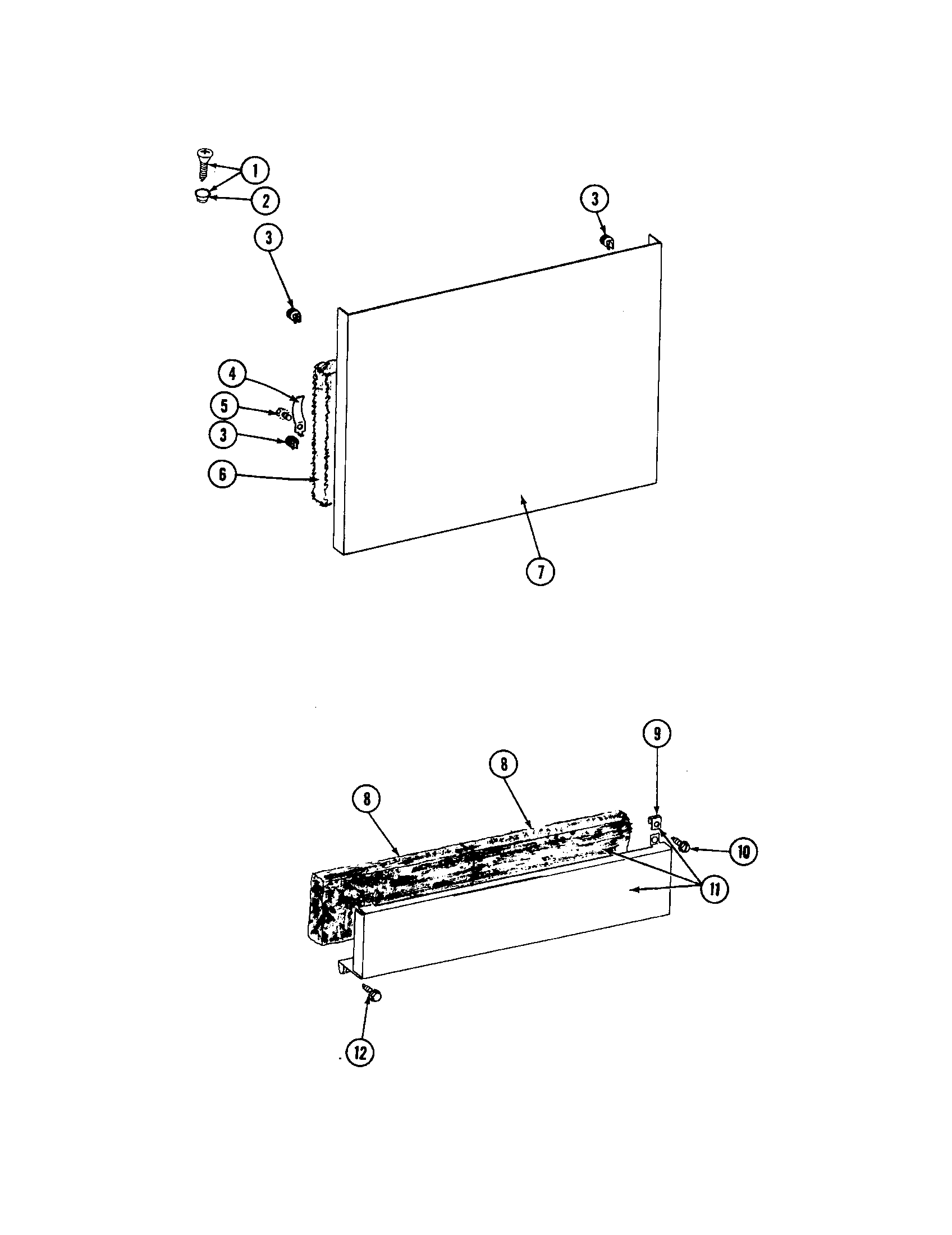 Maytag WC204 panels diagram
