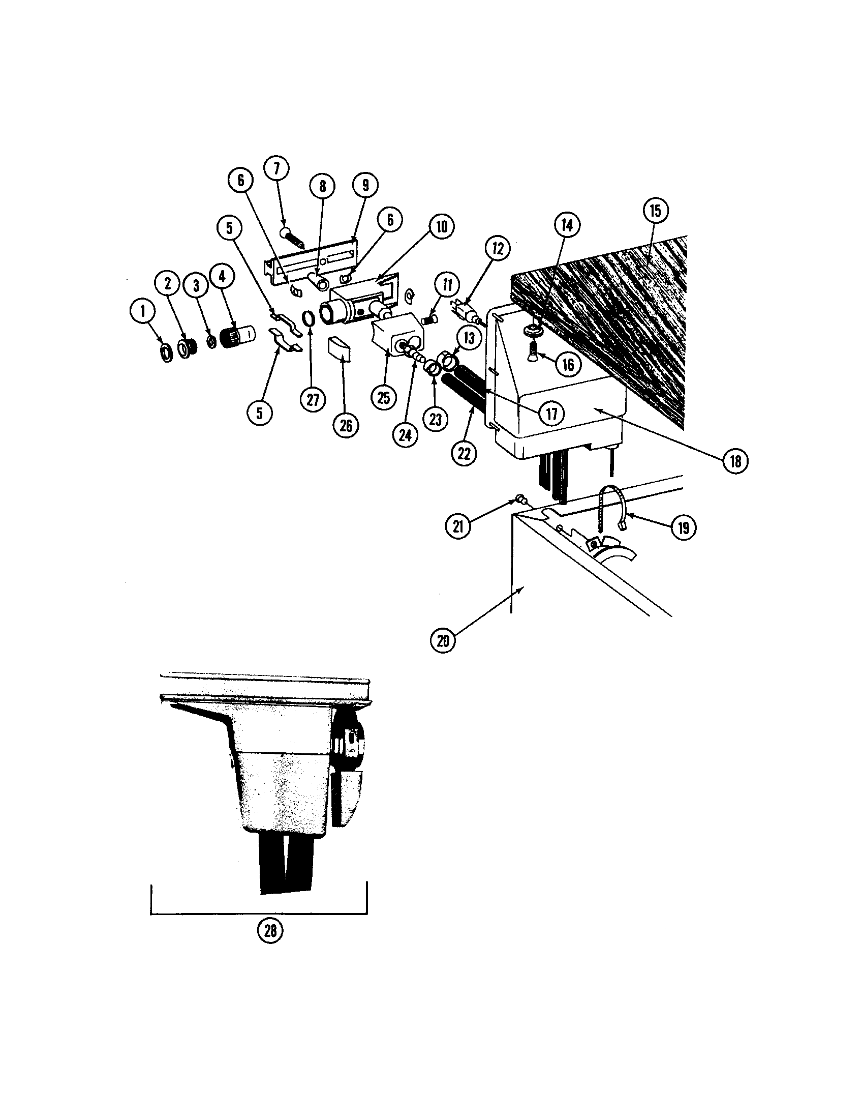 Maytag WC204 faucet coupler diagram