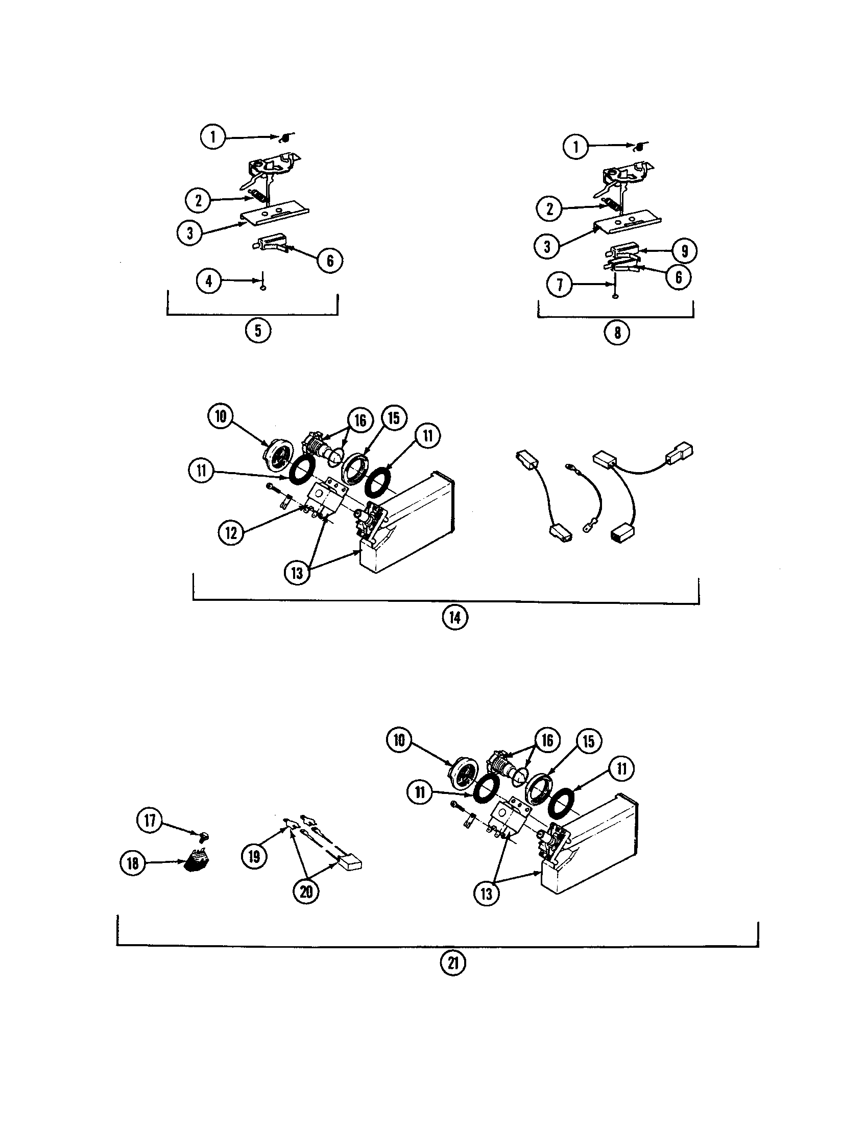 Maytag WC204 latch and rinse dispenser diagram