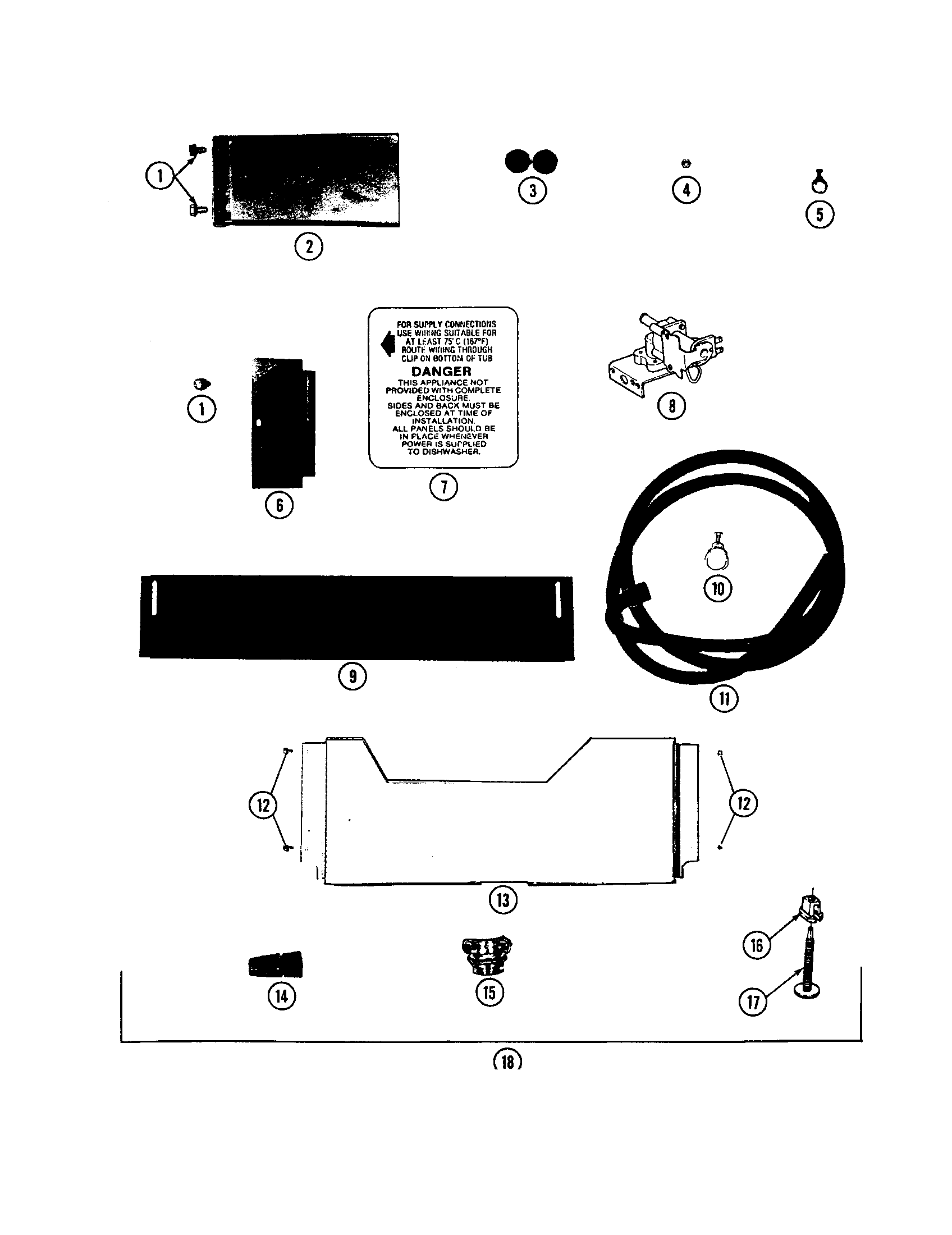 Maytag WC204 conversion kit diagram