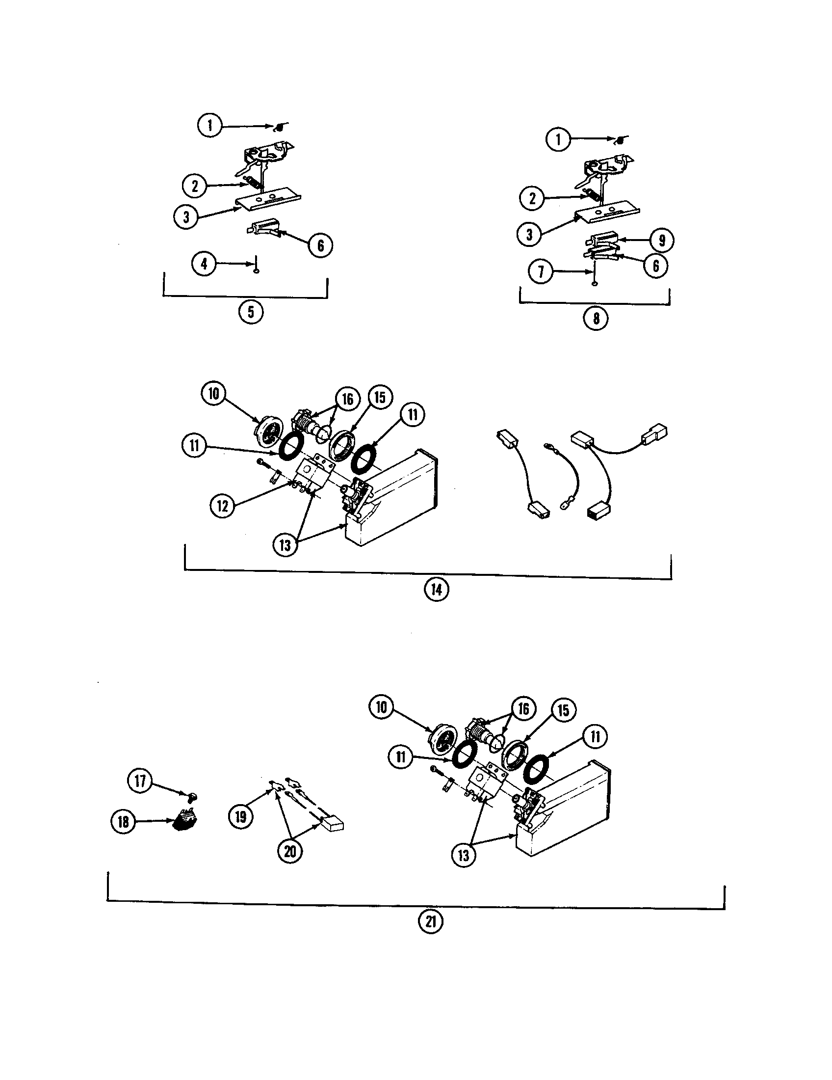 Maytag WC704 latch and rinse dispenser diagram