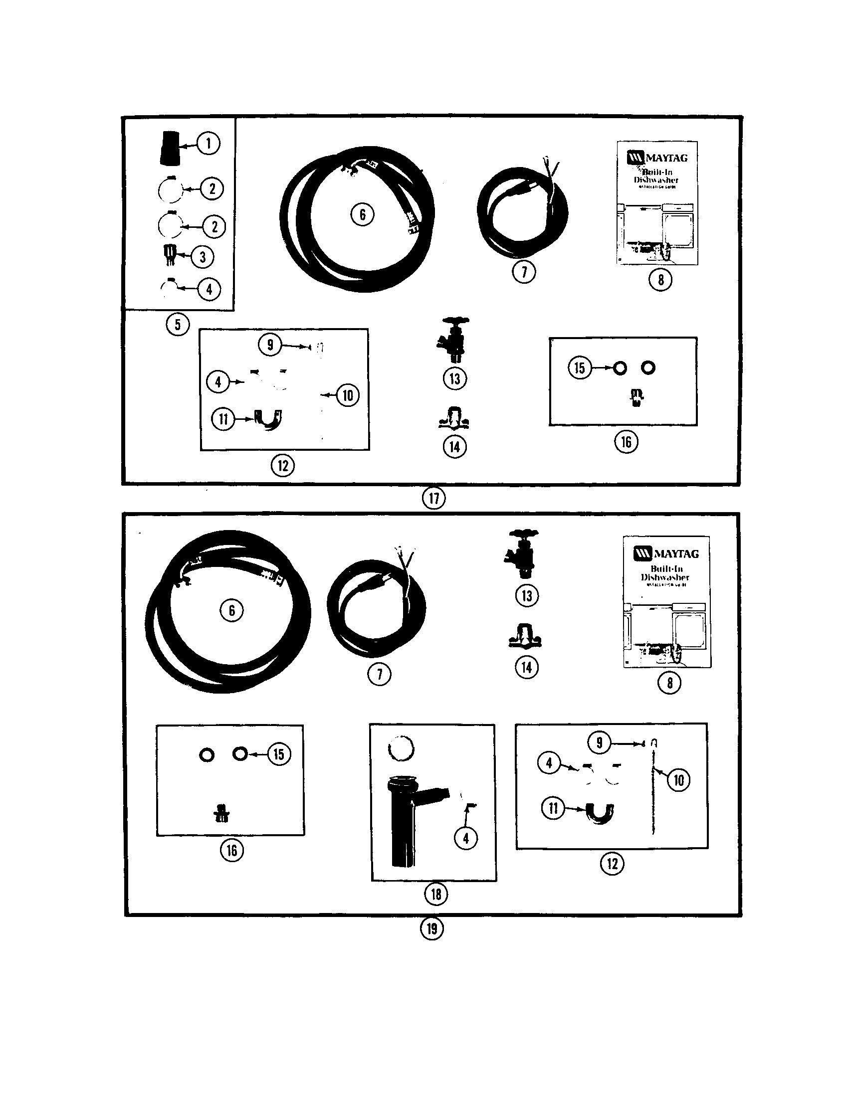 Maytag WC704 installation diagram