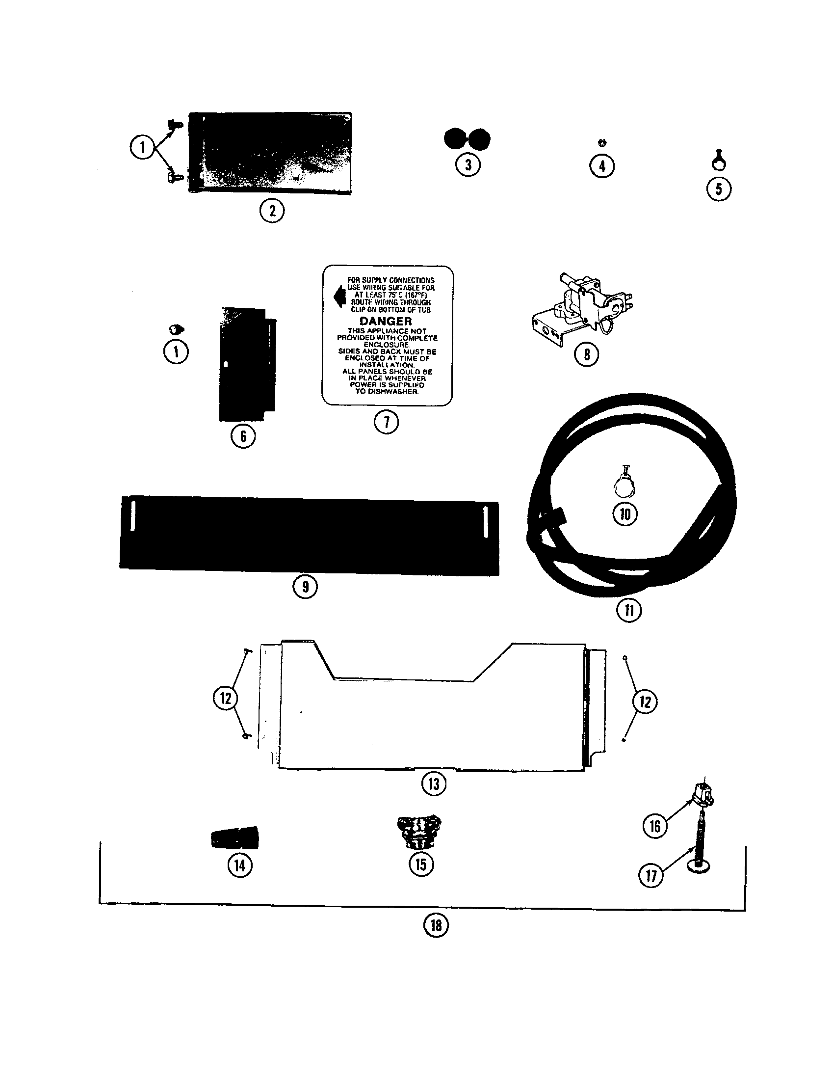 Maytag WC704 conversion kit diagram