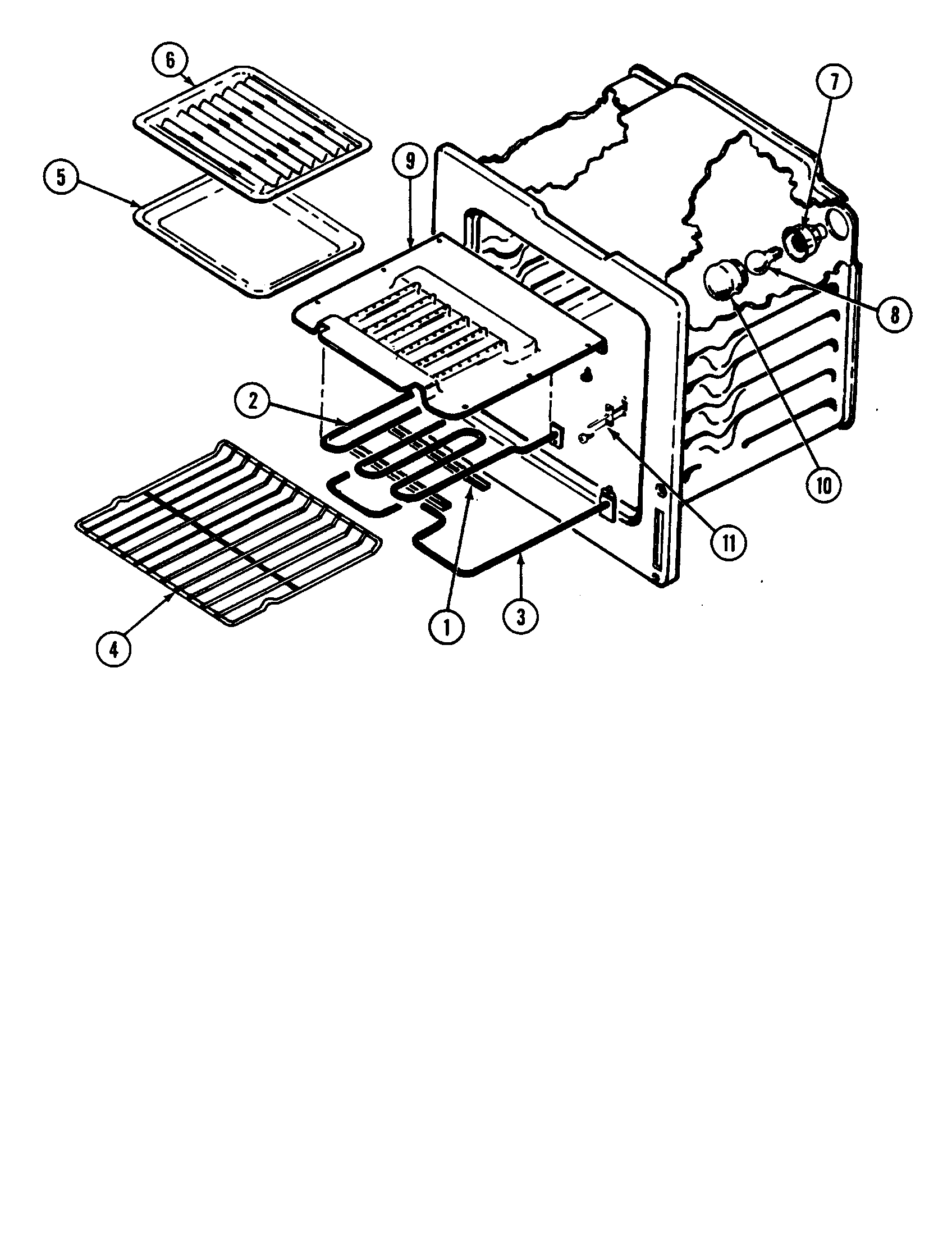 Magic Chef 3868XRA-X oven diagram